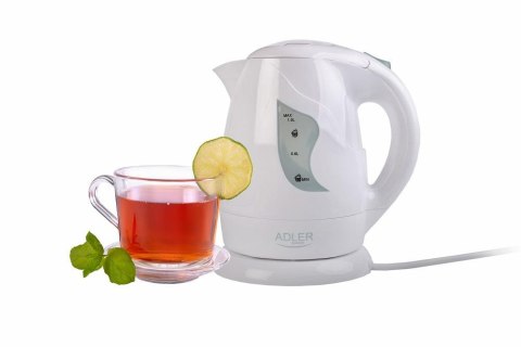 Czajnik elektryczny Adler AD 08 w 1L płaskie dno biały Adler Czajnik elektryczny Adler AD 08 w 1L płaskie dno biały Adler