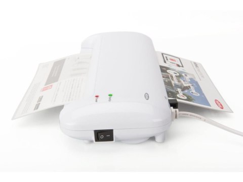 Laminator Ednet A4, prędkość: 400mm/min., grubość: 80-125 mikronów, biały Ednet Laminator Ednet A4, prędkość: 400mm/min., grubość: 80-125 mikronów, biały Ednet