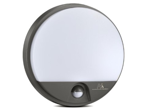 Lampa LED Maclean MCE291 GR z czujnikiem ruchu na podczerwień 1100lm 15W IP54 szara Maclean Lampa LED Maclean MCE291 GR z czujnikiem ruchu na podczerwień 1100lm 15W IP54 szara Maclean