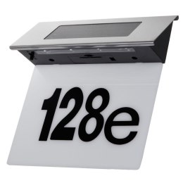Lampa LED solarna z numerem domu Maclean, IP44, 1W, 60lm, 6000K, akumulator 600 mAh, 2,5V DC 70mA, MCE423 Maclean