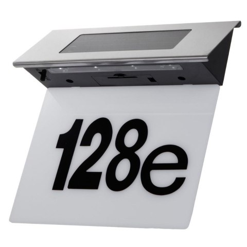 Lampa LED solarna z numerem domu Maclean, IP44, 1W, 60lm, 6000K, akumulator 600 mAh, 2,5V DC 70mA, MCE423 Maclean Lampa LED solarna z numerem domu Maclean, IP44, 1W, 60lm, 6000K, akumulator 600 mAh, 2,5V DC 70mA, MCE423 Maclean