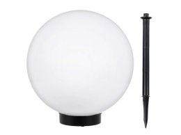 Lampa solarna GreenBlue GB166 wolnostojaca ogrodowa kula 25x25x58cm, bialy LED Greenblue