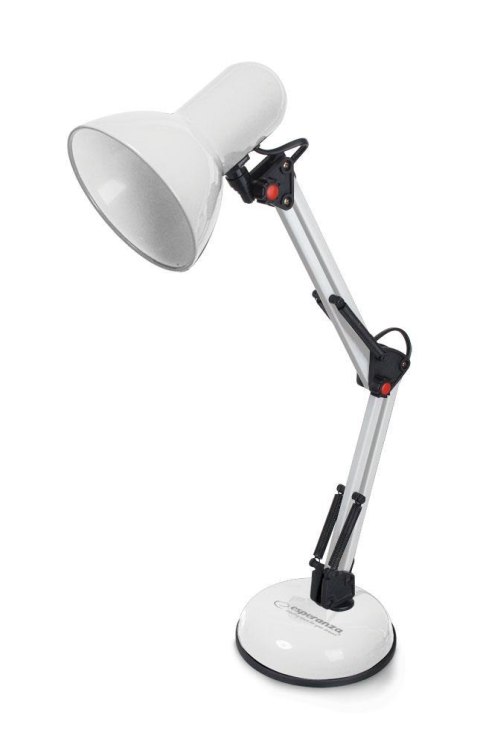 Lampka biurkowa Esperanza E27 AVIOR ELD112W biała ESPERANZA Lampka biurkowa Esperanza E27 AVIOR ELD112W biała ESPERANZA
