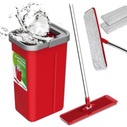 Mop płaski z wiadrem i wyciskaczem GreenBlue GB870 , dwa wkłady microfibra HQ, pojemność 5,7L, MaxiClean Greenblue