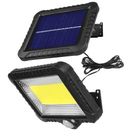 Naświetlacz LED solarny z czujnikiem ruchu Maclean MCE438 IP44, 5W, 400lm, 6000K zimna biała, akumulator litowy 1300 mAh, 5,5V D Maclean