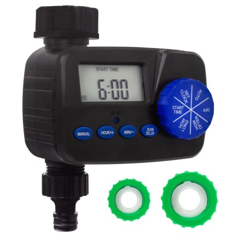 Sterownik elektroniczny nawadniania GreenBlue, programator, zasilanie 2x1,5V AA, GB390 Greenblue Sterownik elektroniczny nawadniania GreenBlue, programator, zasilanie 2x1,5V AA, GB390 Greenblue