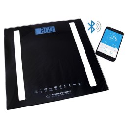 Waga łazienkowa Esperanza EBS016K 8w1 Bluetooth B.Fit cyfrowa analityczna czarna ESPERANZA