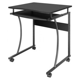 Biurko komputerowe Techly 600x480 mobilne z półką Techly