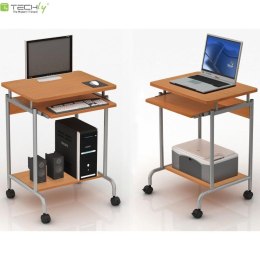 Biurko komputerowe Techly mobilne 600x450 buk Techly