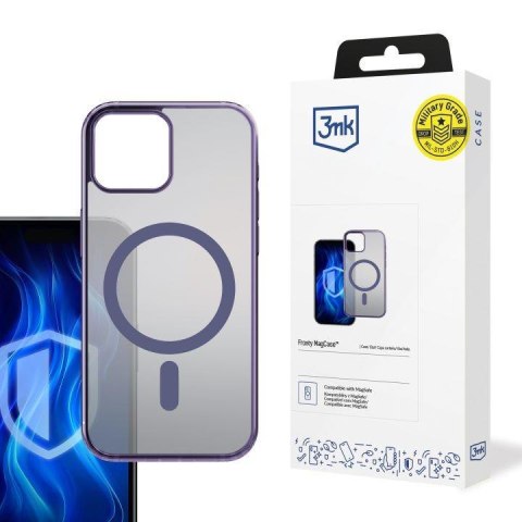 Etui na Apple iPhone 13 - 3mk Frosty MagCase Purple 3mk Protection Etui na Apple iPhone 13 - 3mk Frosty MagCase Purple 3mk Protection