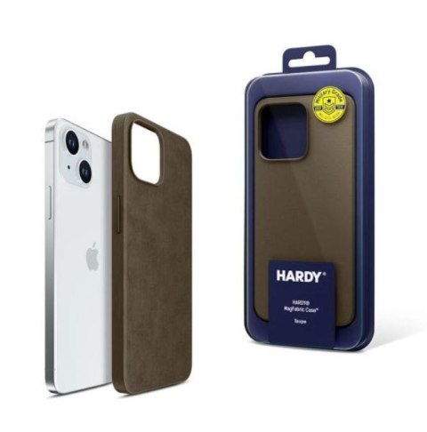 Etui na Apple iPhone 15 z MagSafe- 3mk HARDY MagFabric Case Taupe 3mk Protection Etui na Apple iPhone 15 z MagSafe- 3mk HARDY MagFabric Case Taupe 3mk Protection