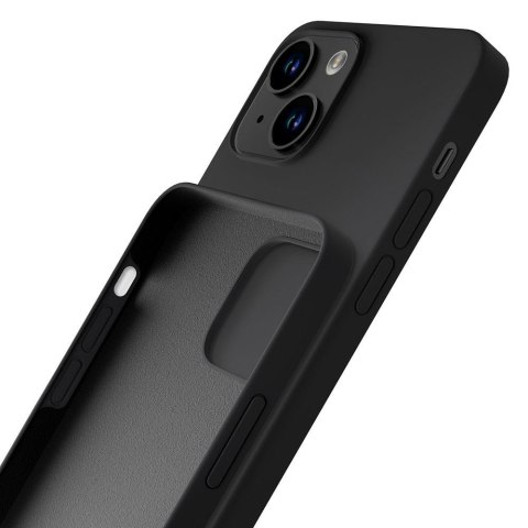Etui na telefon 3mk do Apple iPhone 15 silikonowe, czarne 3mk Protection Etui na telefon 3mk do Apple iPhone 15 silikonowe, czarne 3mk Protection