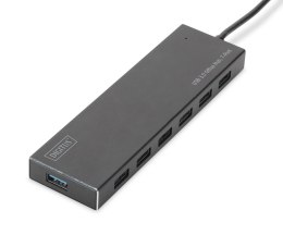 Hub USB 3.0/Koncentrator DIGITUS 7xUSB 3.0 SuperSpeed, aktywny, aluminium Digitus
