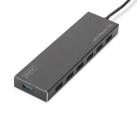 Hub USB 3.0/Koncentrator DIGITUS 7xUSB 3.0 SuperSpeed, aktywny, aluminium Digitus Hub USB 3.0/Koncentrator DIGITUS 7xUSB 3.0 SuperSpeed, aktywny, aluminium Digitus
