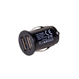 Ładowarka samochodowa Akyga AK-CH-02 12V 2xUSB 2100mA czarna AKYGA