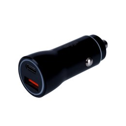 Ładowarka samochodowa Akyga AK-CH-16 36W USB-A + USB-C PD Quick Charge 3.0 5-12V / 1.5-3A czarna AKYGA