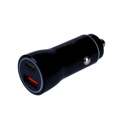 Ładowarka samochodowa Akyga AK-CH-16 36W USB-A + USB-C PD Quick Charge 3.0 5-12V / 1.5-3A czarna AKYGA Ładowarka samochodowa Akyga AK-CH-16 36W USB-A + USB-C PD Quick Charge 3.0 5-12V / 1.5-3A czarna AKYGA