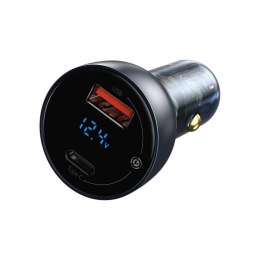 Ładowarka samochodowa Baseus CCKX-C0G 65W z gniazdem USB QC3.0 oraz USB-C PD 3.0 PPS Baseus