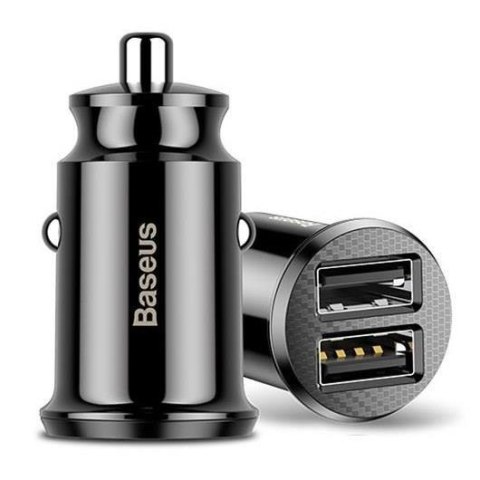 Ładowarka samochodowa Baseus Grain C8-K CCALL-ML01 3.1A z dwoma gniazdami USB Baseus Ładowarka samochodowa Baseus Grain C8-K CCALL-ML01 3.1A z dwoma gniazdami USB Baseus