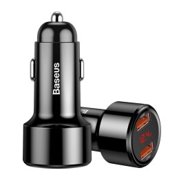 Ładowarka samochodowa Baseus Magic BS-C20A CCMLC20A-01 45W z dwoma gniazdami USB Quick Charge 3.0 Baseus