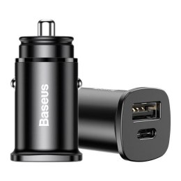 Ładowarka samochodowa Baseus PPS BS-C15C CCALL-AS01 30W z gniazdem USB QC4.0+ oraz USB-C PD 3.0 Baseus