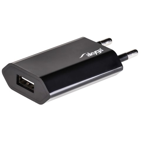 Ładowarka sieciowa Akyga AK-CH-03BK 240V 1xUSB 1000mA czarna AKYGA