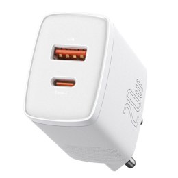 Ładowarka sieciowa Baseus Compact 20W szybka ładowarka sieciowa z gniazdem USB QC3.0 oraz USB-C PD 3.0 Baseus