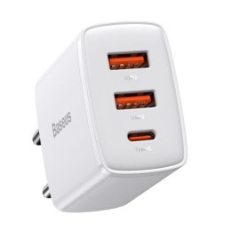 Ładowarka sieciowa Baseus Compact CCXJ-E02 30W z dwoma gniazdami USB QC3.0 oraz USB-C PD 3.0 Baseus