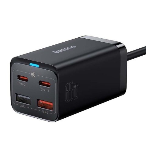 Ładowarka sieciowa Baseus GaN3 Pro CCGP040101 65W z 2 gniazdami USB-C PD oraz 2 gniazdami USB Baseus Ładowarka sieciowa Baseus GaN3 Pro CCGP040101 65W z 2 gniazdami USB-C PD oraz 2 gniazdami USB Baseus