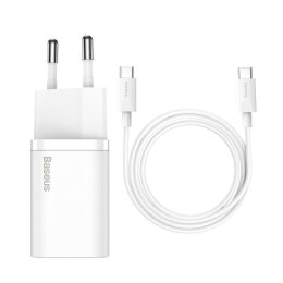 Ładowarka sieciowa Baseus Super Si Quick Charger 1C 25W TZCCSUP-L02 a z gniazdem USB-C + kabel Baseus