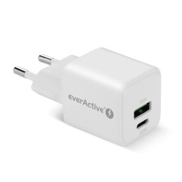 Ładowarka sieciowa everActive GaN SC-330 1x USB, 1x USB-C QC3.0 PD 20W Everactive