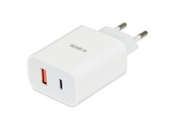 Ładowarka sieciowa iBOX C-36 USB A+C 20W kabel USB-C do USB-C IBOX