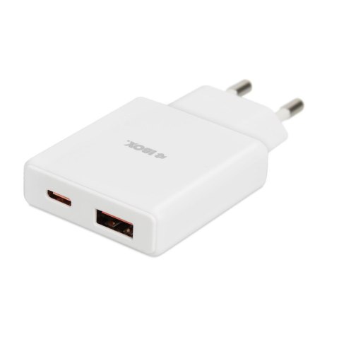 Ładowarka sieciowa iBOX C-43 Slim USB A+C 30W biała IBOX Ładowarka sieciowa iBOX C-43 Slim USB A+C 30W biała IBOX