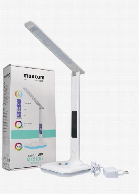 Lampka biurkowa MaxCom ML2100 Aurora, biała MAXCOM