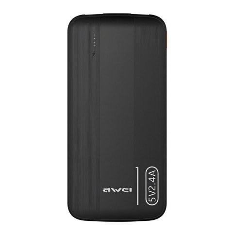 Powerbank Awei P20K 10000mAh 2xUSB 2,4A czarny AWEI Powerbank Awei P20K 10000mAh 2xUSB 2,4A czarny AWEI