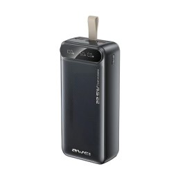 Powerbank Awei PA-12 30000mAh 22,5W 2xUSB-A 1xUSB-C 1xmicroUSB czarny AWEI