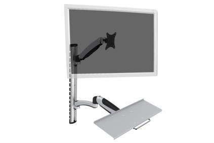 Ramię naścienne pojedyncze DIGITUS, 1xLCD + klawiatura, max. 27" i 8kg, uchylno-obrotowe 360° (PIVOT) Digitus Ramię naścienne pojedyncze DIGITUS, 1xLCD + klawiatura, max. 27" i 8kg, uchylno-obrotowe 360° (PIVOT) Digitus