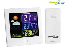 Stacja pogody bezprzewodowa GreenBlue GB521W DCF, biała Greenblue