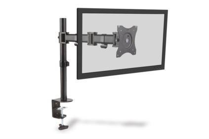 Stojak biurkowy pojedynczy z zaciskiem DIGITUS, 1xLCD, max. 27", max. 8kg, uchylno-obrotowy 360° (PIVOT) Digitus Stojak biurkowy pojedynczy z zaciskiem DIGITUS, 1xLCD, max. 27", max. 8kg, uchylno-obrotowy 360° (PIVOT) Digitus