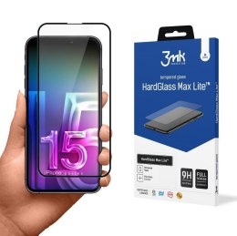 Szkło hartowane do Apple iPhone 15 Pro - 3mk HardGlass Max Lite Black 3mk Protection