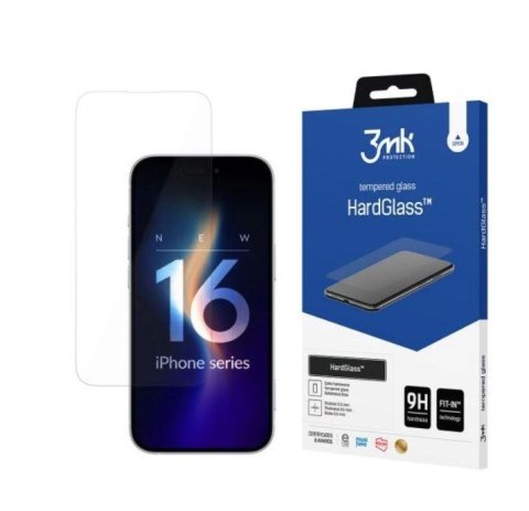 Szkło hartowane do Apple iPhone 16 Pro - 3mk HardGlass 3mk Protection Szkło hartowane do Apple iPhone 16 Pro - 3mk HardGlass 3mk Protection