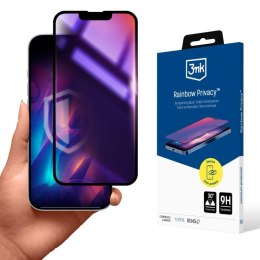Szkło hartowane, prywatyzujące do Apple iPhone 15 - 3mk Rainbow Privacy 3mk Protection