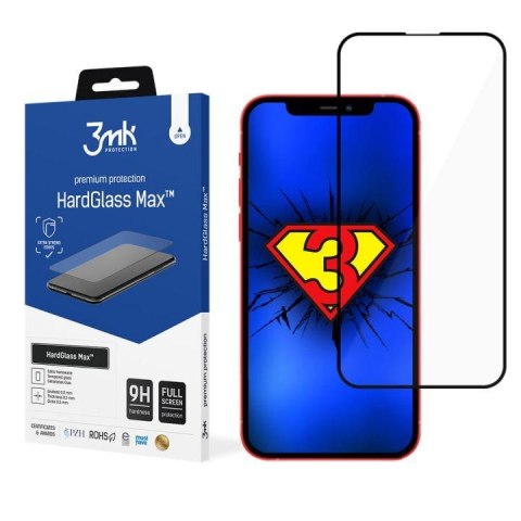 Szkło hartowane wzmocnione do Apple iPhone 13 - 3mk HardGlass Max 3mk Protection Szkło hartowane wzmocnione do Apple iPhone 13 - 3mk HardGlass Max 3mk Protection