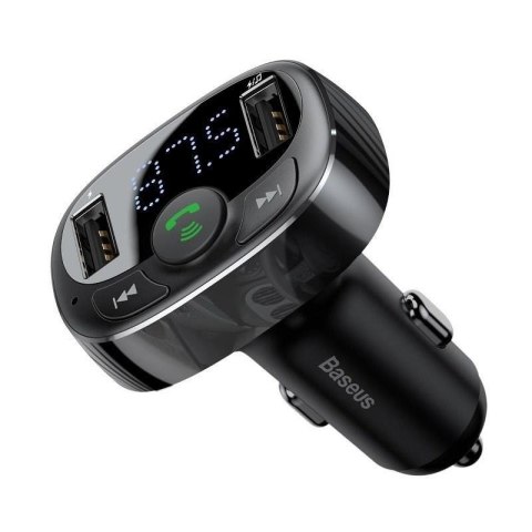 Transmiter FM Bluetooth Baseus S-09A CCMT000001 z ładowarką USB 3.4A Baseus Transmiter FM Bluetooth Baseus S-09A CCMT000001 z ładowarką USB 3.4A Baseus