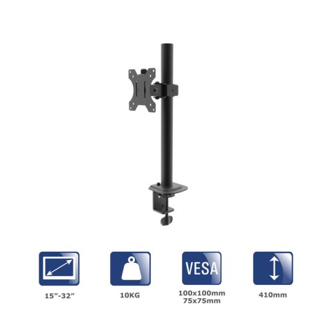 Uchwyt biurkowy do monitora Akyga AK-MB-03 ramię 10kg VESA 75x75mm / 100x100mm 15-32" AKYGA Uchwyt biurkowy do monitora Akyga AK-MB-03 ramię 10kg VESA 75x75mm / 100x100mm 15-32" AKYGA