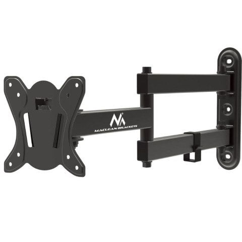 Uchwyt do telewizora lub monitora Maclean MC-417, max. VESA 100x100, 13-32", 30kg, czarny Maclean Uchwyt do telewizora lub monitora Maclean MC-417, max. VESA 100x100, 13-32", 30kg, czarny Maclean