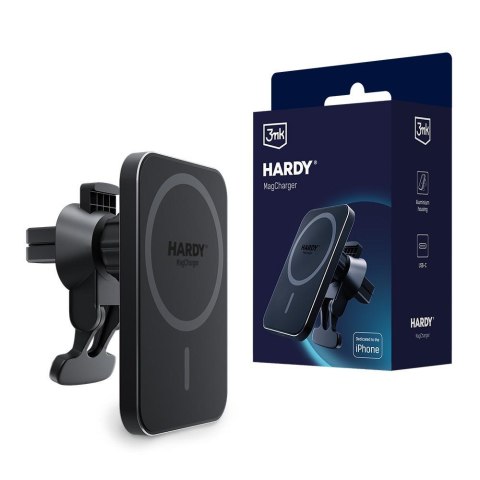 Uchwyt samochodowy z ładowarką indukcyjną 3mk Hardy MagCharger 3mk Protection Uchwyt samochodowy z ładowarką indukcyjną 3mk Hardy MagCharger 3mk Protection