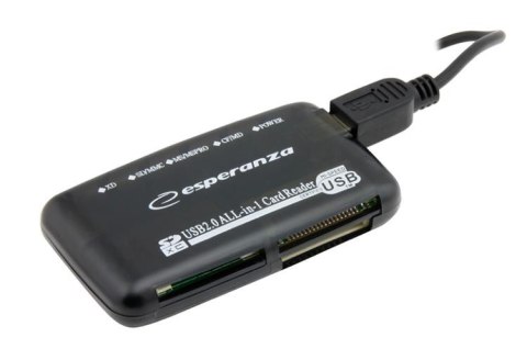 Uniwersalny czytnik Kart Pamięci Esperanza EA117 USB 2.0 ESPERANZA Uniwersalny czytnik Kart Pamięci Esperanza EA117 USB 2.0 ESPERANZA