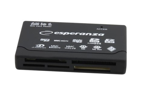 Uniwersalny czytnik Kart Pamięci Esperanza EA119 USB 2.0 ESPERANZA Uniwersalny czytnik Kart Pamięci Esperanza EA119 USB 2.0 ESPERANZA