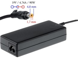 Zasilacz sieciowy Akyga AK-ND-08 do notebooka 19V/4,74A 90W 4.8x1.7 mm AKYGA